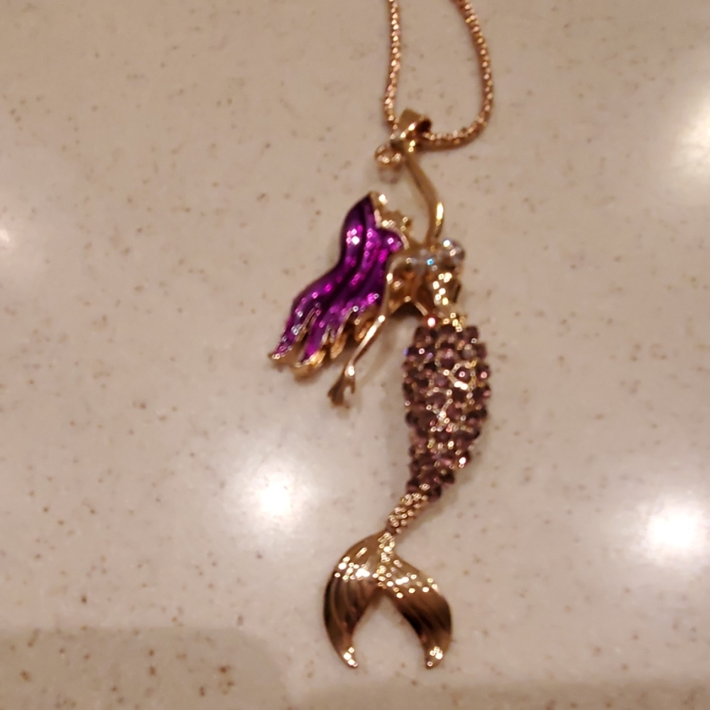 Ariel mermaid necklace